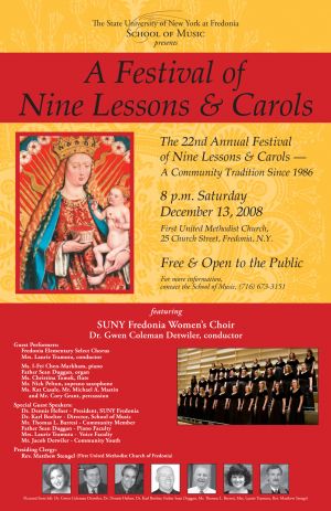 Lessons and Carols poster, 2008